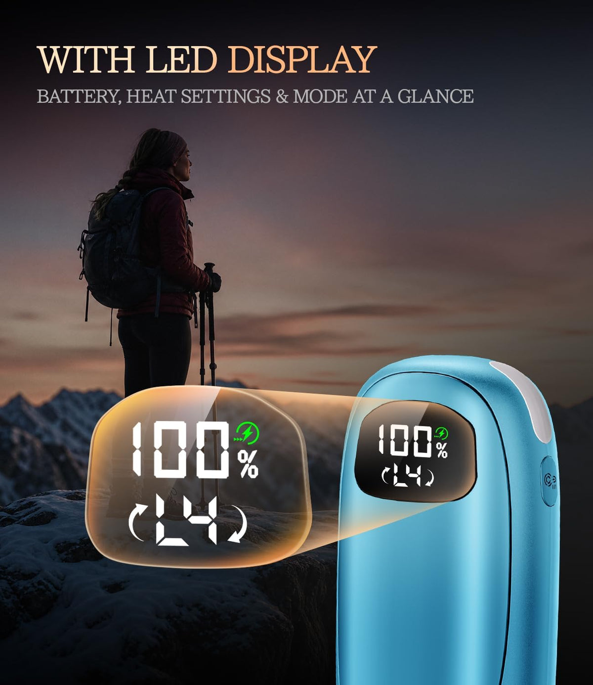 BEYYON Electric Hand Warmers Rechargeable - [with LED Display]