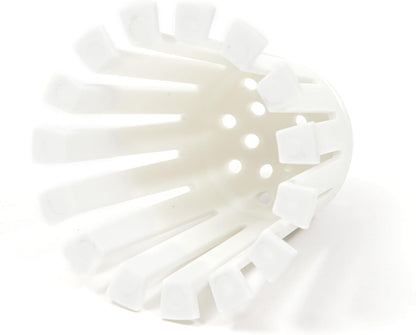 TubShroom Toss 21pk Disposable Bath Tub Drain Strainers - Hair Catcher Snare for Shower Bathtub to Prevent Clogged Drains, Traps Human and Pet Hair, One Year Supply (White)