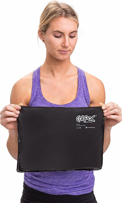 Chattanooga ColPac Reusable Gel Ice Pack Cold Therapy for Knee, Arm, Elbow, Shoulder, Back for Aches, Swelling, Bruises, Sprains, Inflammation (11"x14") - Blue