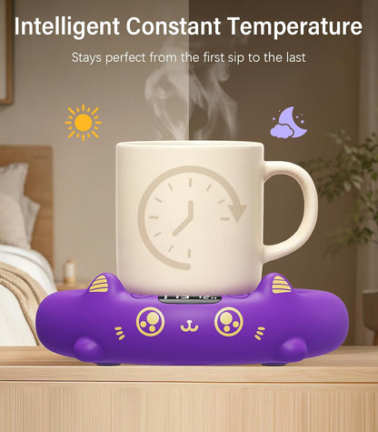 Supsonic Coffee Mug Warmer, Cup Warmer for Desk with 4 Temp Settings | Fast heating beverage, 2-12h Auto shut-off, Constant temperature, Smart gift for women men, Works with tea, milk, candle