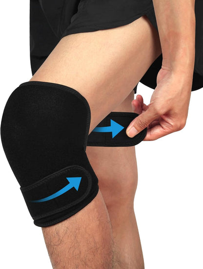 Gel Ice Pack Wrap with Straps for Knee,Elbow, Wrist, Neck, Ankle & Back,Reusable Ice Packs for Injuries, Inflammation & Recovery Hot Cold Therapy Short Style