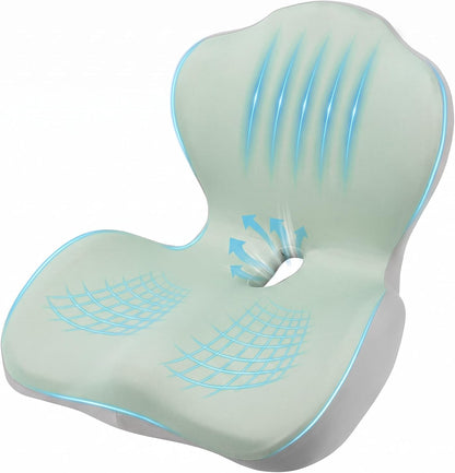 Car Seat Cushion Office Chair Cushion with Lumbar Support Pillow