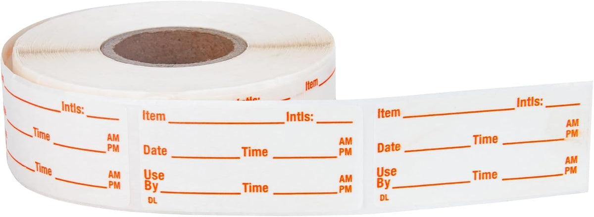 L LIKED 500 Stickers Use by 1 x 2 Inch Dissolvable Food Storage Labels for Containers