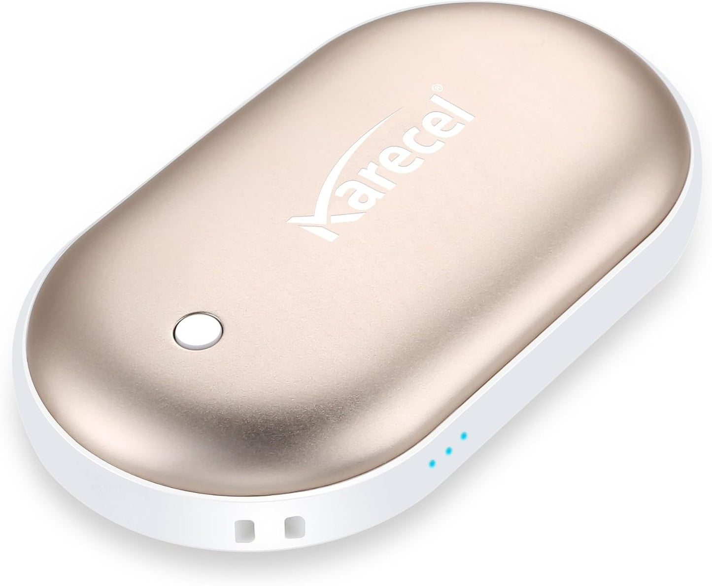 Karecel Rechargeable Hand Warmer, 5200mAh Double-Sided 4-inch Full-Surface Heat Electric Hand Warmer, Up to 11Hrs, Portable Handwarmer Pocket Heater, Tech Gifts for Men Women, Winter Essentials