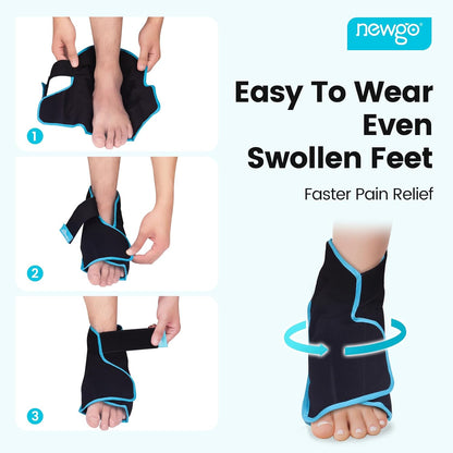 NEWGO Ice Pack for Foot Injuries Recovery, Blue