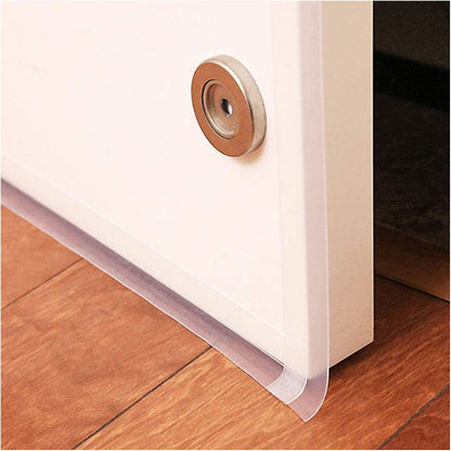 Door Strip Bottom, House and Glass Shower Door Seal Strip for Side of Door(Transparent), 1" x 16.4'