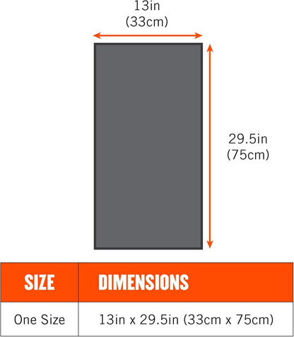 Ergodyne Chill-Its 6602 Evaporative Cooling Towel, Blue 13 inches x 29.5 inches