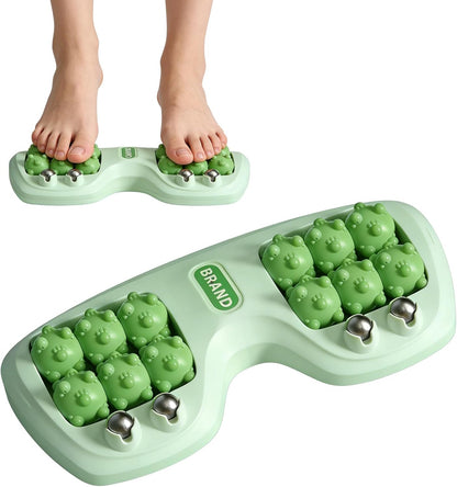Dual Foot Massage Roller for Plantar Fasciitis Relief Purple