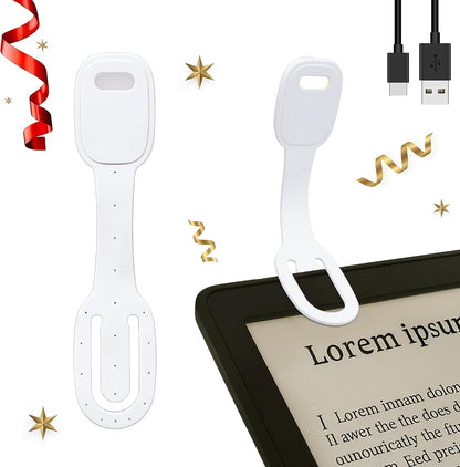 Rechargeable Kids Book Light, Cute Bookmark Reading Light for Kids, Dimmable Portable LED Book Light for Reading in Bed, Eye-Caring Bedtime Reading Lamp for Children & Travel, Brown