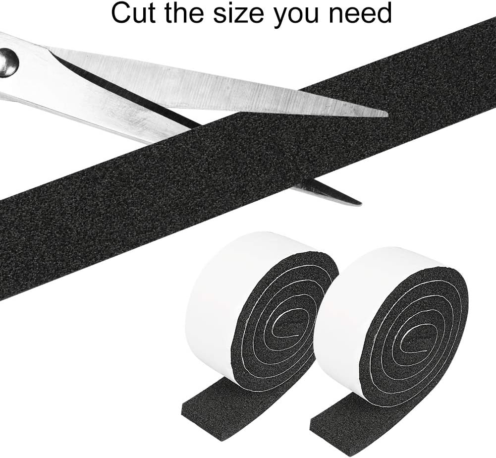 2 Rolls Foam Seal Tape for Door Window Insulation, Soundproof and Shockproof Foam Adhensive Strip, 3/8" Wx3/16 T Single Sided Foam Tape, Cold Air and Draft Closed Cell Seal Strip,Total 32FT