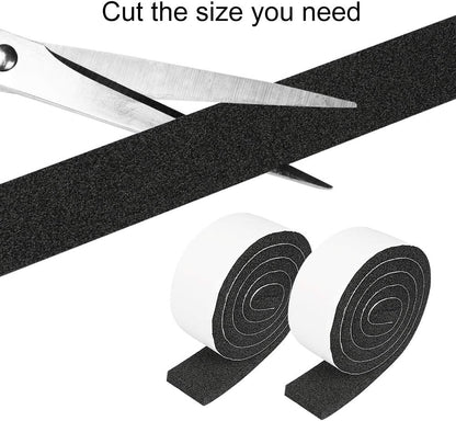 2 Rolls Foam Seal Tape for Door Window Insulation, Soundproof and Shockproof Foam Adhensive Strip, 3/8" Wx3/16 T Single Sided Foam Tape, Cold Air and Draft Closed Cell Seal Strip,Total 32FT