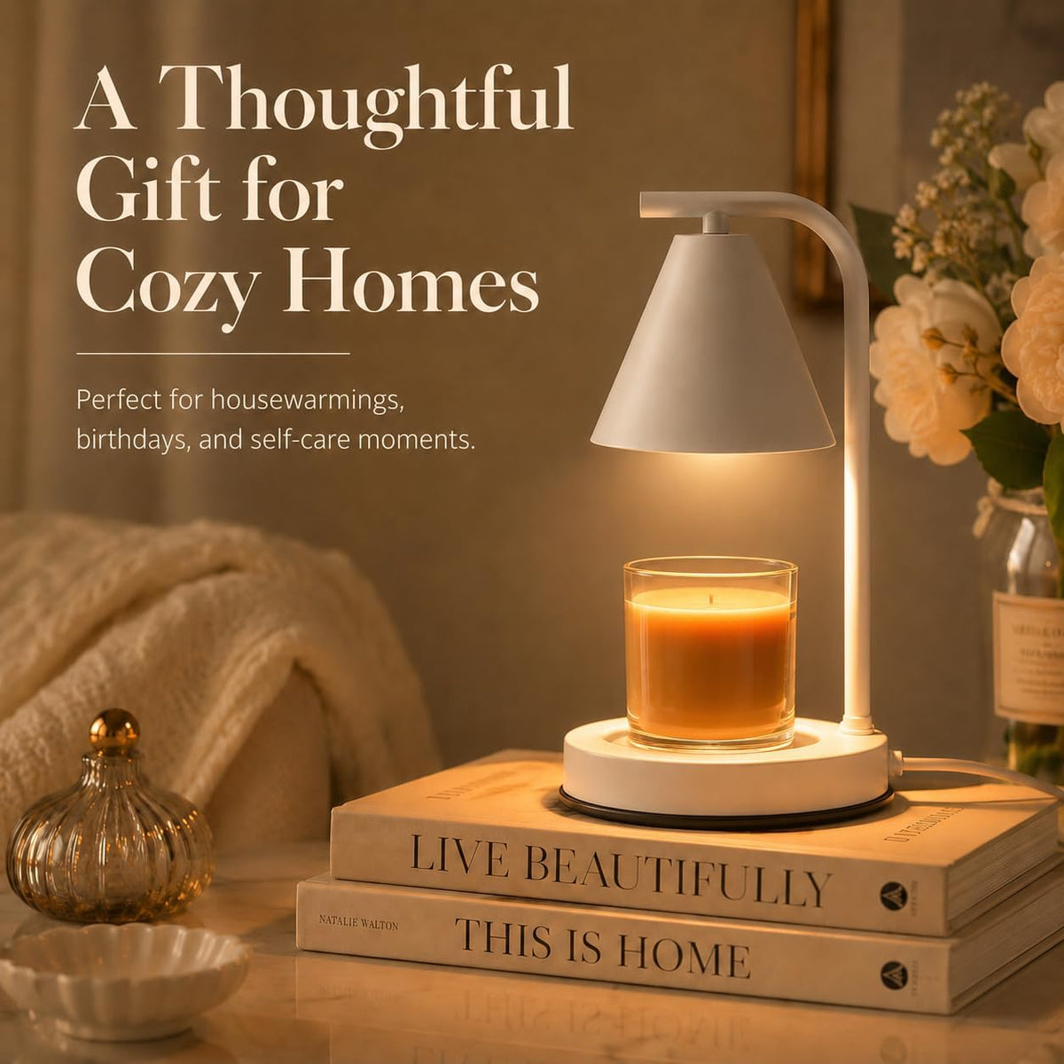 kobodon Candle Warmer Lamp with Timer Dragonfly Electric Candle Lamp Warmer
