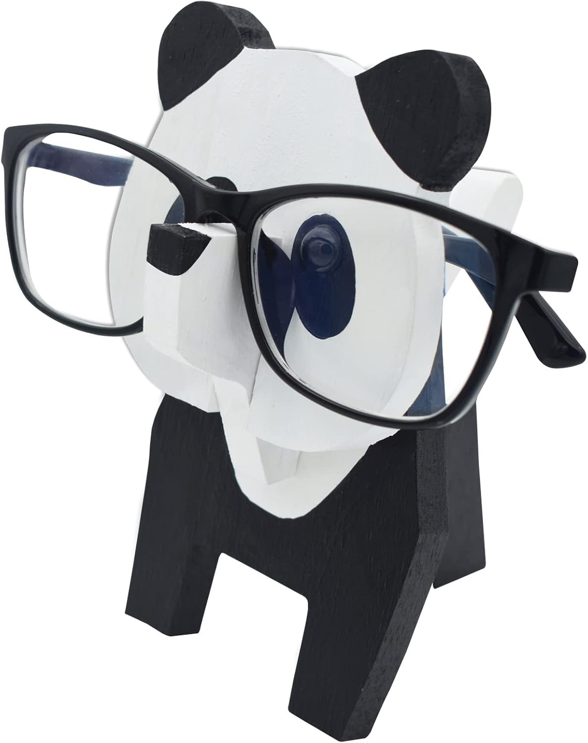 Creative Glasses Holder Stand, 3D Wooden Puzzle Animal Eyeglass Stand Home Office Desk Décor Gift (Cat)