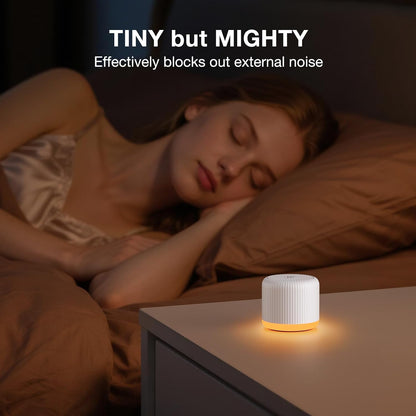 Portable Sound Machine for Baby Adults,LEICEX Travel Sound Machine,15 Non-Looping Sound Timer and Memory Play, Mini White Noise Machine for Sleeping Office Privacy Travel Gift