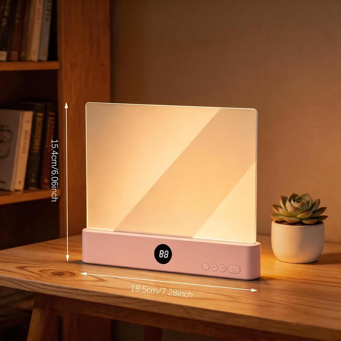Choudao LED Book Light & Night Light 2 in 1, Flat Reading Light, Black | 3 Color Temperatures & Stepless Dimming, USB Rechargeable Full Page Light with Timer for Night Reading in Bed