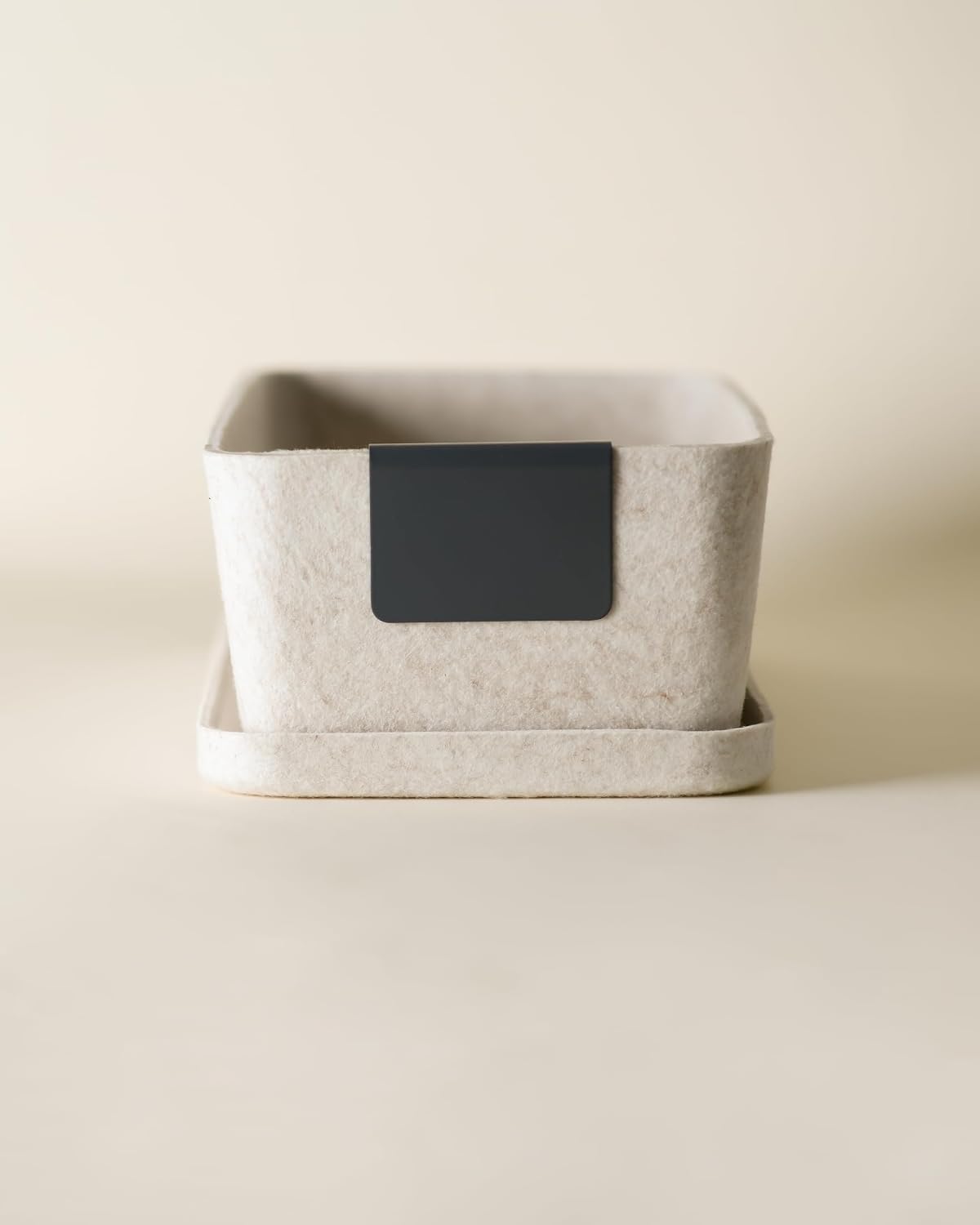 Bin Labels Clip On Set of 3 for Pantry Organization, Storage Bin and Basket Labels - Small Chalk Labels for Baskets - Modern Grey Carbon Bin Clip Labels for Baskets and Bins