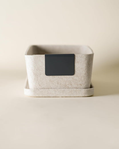 Bin Labels Clip On Set of 3 for Pantry Organization, Storage Bin and Basket Labels - Small Chalk Labels for Baskets - Modern Grey Carbon Bin Clip Labels for Baskets and Bins