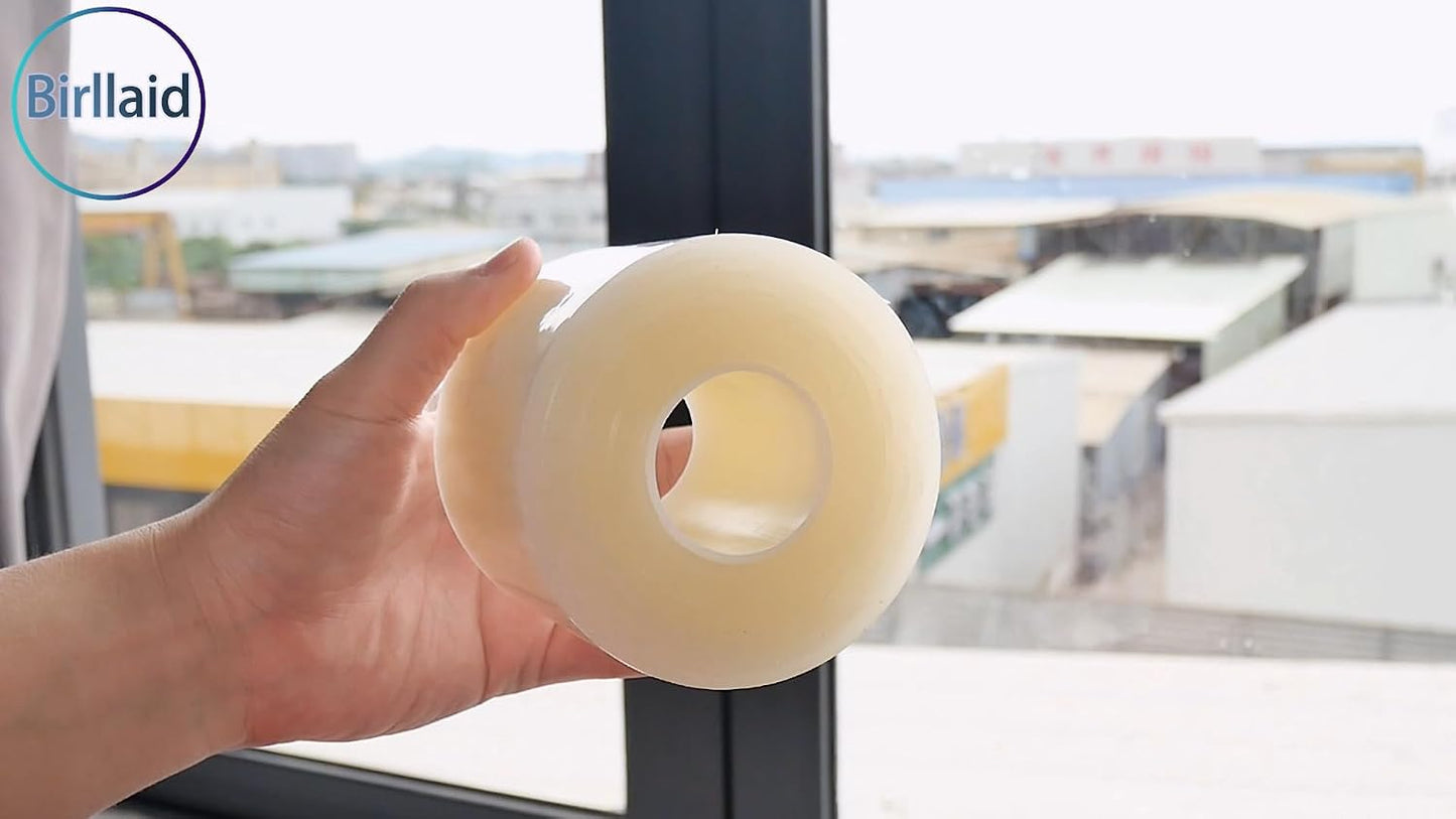 Window Sealing Tape, Window AC Insulation Tape, White 3 Inch x 65 FT | Waterproof Blocker for Cold Heat Air, Windproof, No Residue Strong adheisve
