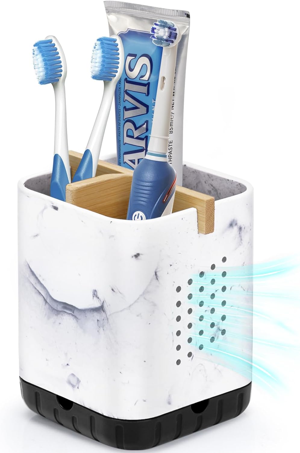 Boperzi Toothbrush Holders, Kids Toothbrush Holder with Drainage, Detachable Anti-Slip Electric Toothbrush Holder, Toothpaste Organizer Storage Caddy for Bathroom Countertop, Shower, Kitchen, Vanity