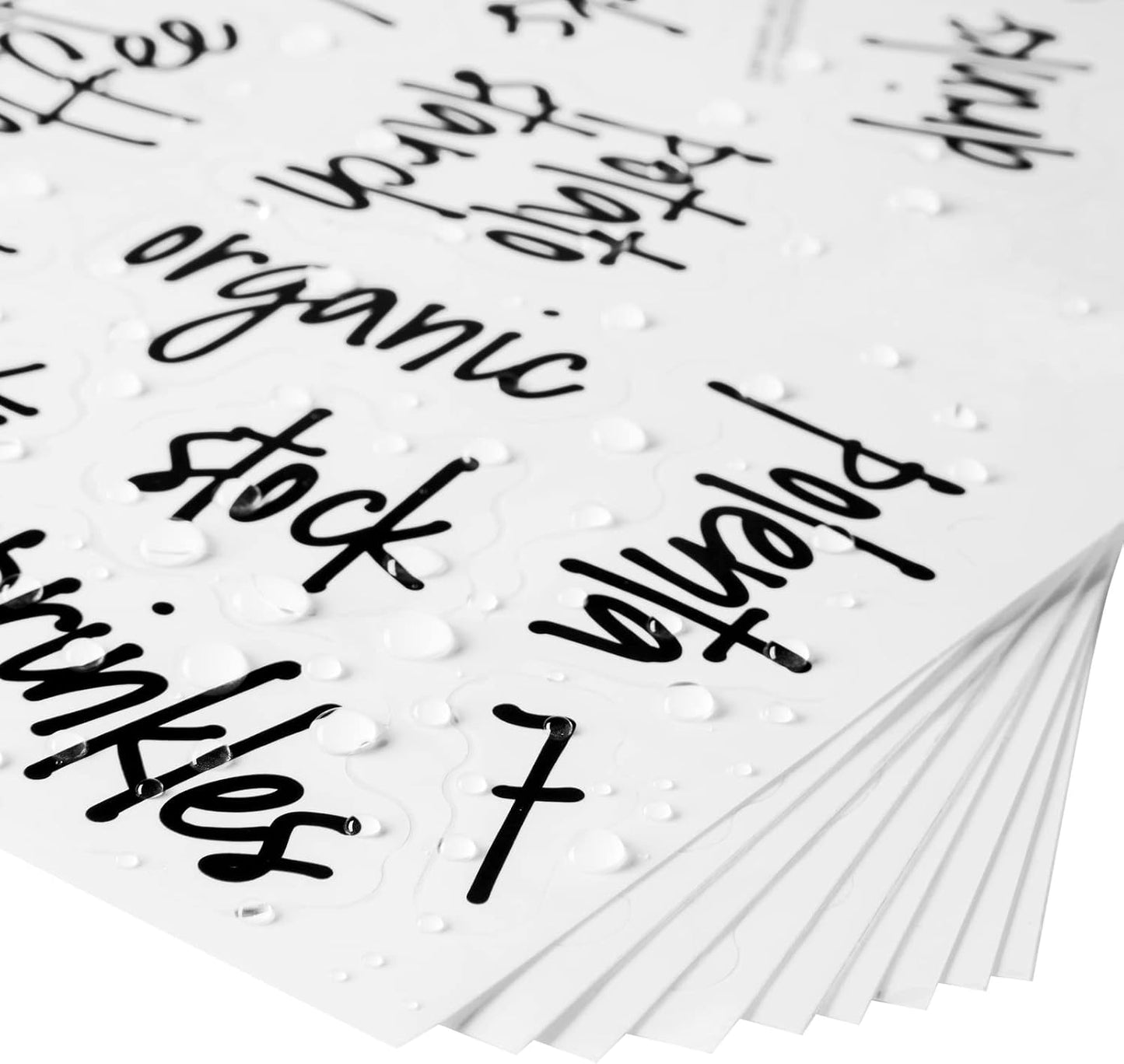 Talented Kitchen Pantry Labels for Food Containers - 157-Piece, Black Script Vinyl - Jar & Bin Labels & Food Storage Organization Stickers
