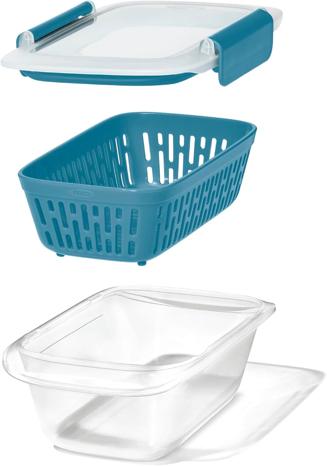 OXO Good Grips Prep and Go Container With Colander - Ocean Blue