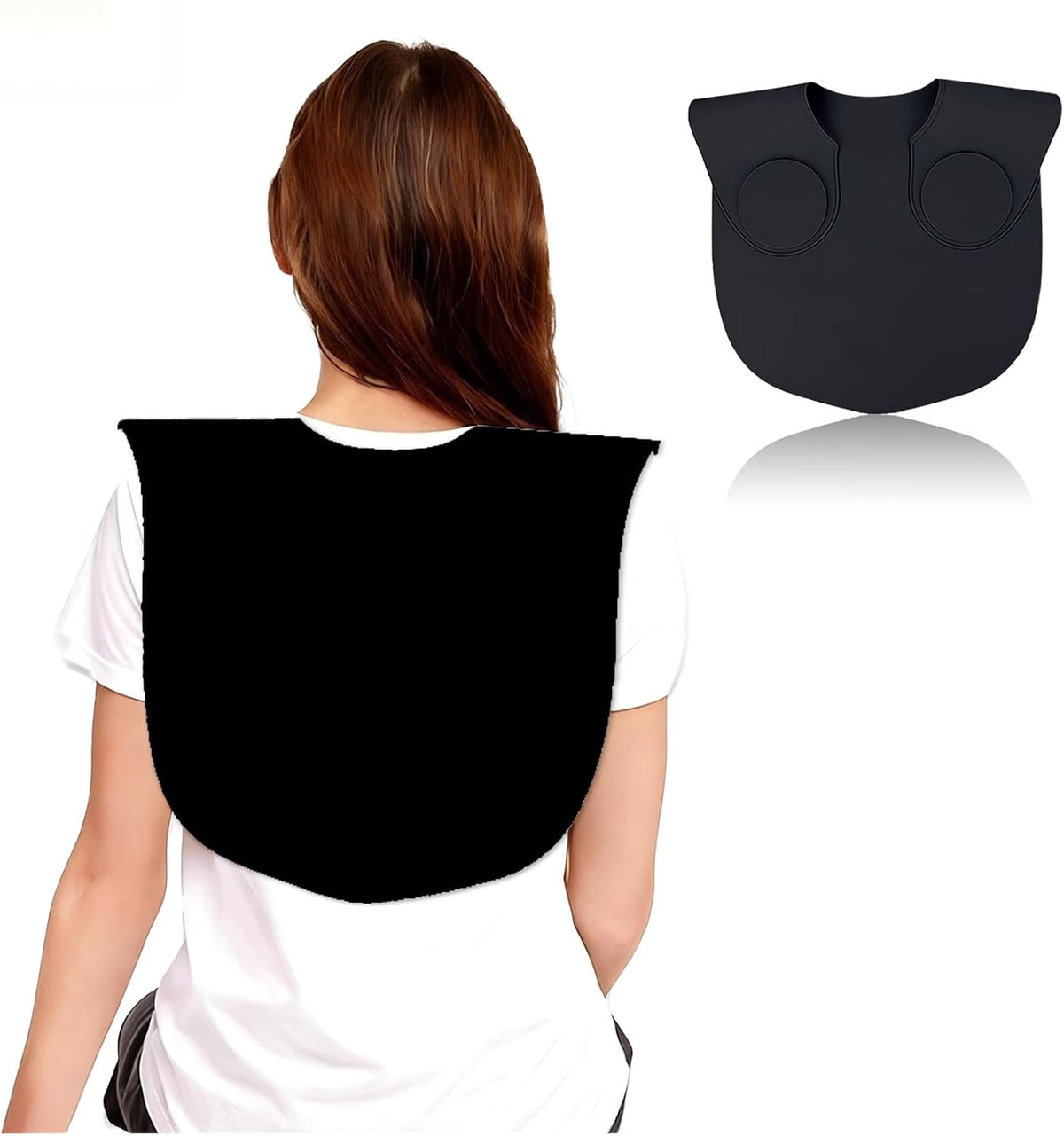 Wokyo Silicone Hair Cutting Collar, Non-slip Hair Cutting Mat Haircut Cape Catcher Neck Wrap Guard Neck Fitting Accessories