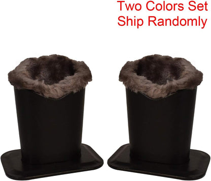 Pack of 2 Soft Plush Lined Eyeglasses Holder Stand Protective Glasses Holder Stand