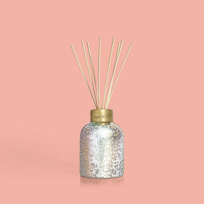 Capri Blue Reed Diffuser - Reed Diffuser Set Includes Scented Oil, Sticks, and Mercury Iridescent Glass Bottle - Home Decor Room Fresheners - Volcano (5.7 fl oz)
