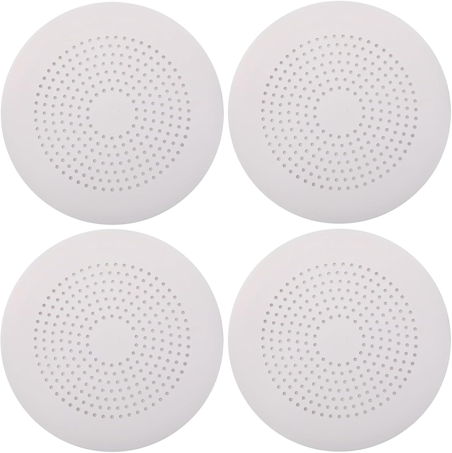 2 Pack Shower Drain Hair Catcher, Silicone Drain Cover with Suction Cup,Shower Drain Protector Drain Strainer Hair Stopper for Kitchen Bathroom Bathtub Sink(New Black 2Pack)