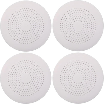 2 Pack Shower Drain Hair Catcher, Silicone Drain Cover with Suction Cup,Shower Drain Protector Drain Strainer Hair Stopper for Kitchen Bathroom Bathtub Sink(New Black 2Pack)
