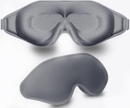 Sleep Mask, 3D Deep Contoured Eye Covers for Sleeping, 99% Block Out Light Eye Mask,Zero Pressure Cup Blindfold for Men Women, with Adjustable Strap for Sleeping, Yoga, Traveling (Pink)