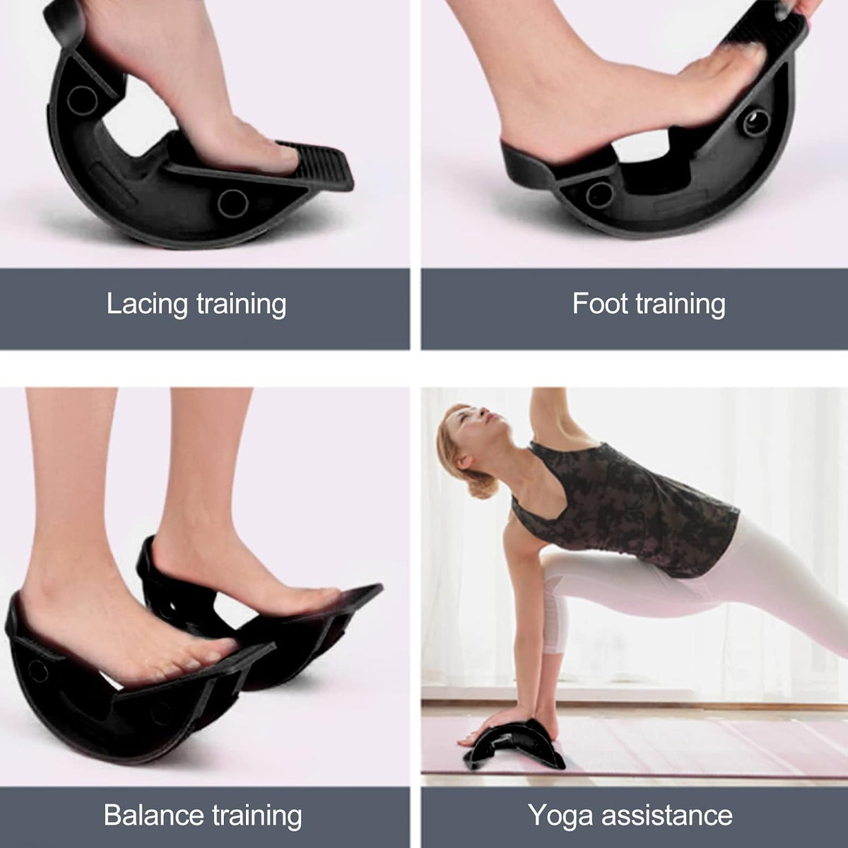 Foot Rocker Calf Stretcher, Feet Ankle & Leg Stretching for Achilles Tendinitis & Plantar Fasciitis Pain Relief, Shin Splint, Tight Calves, Arch & Heel Pain Relief - Ankle Wedge