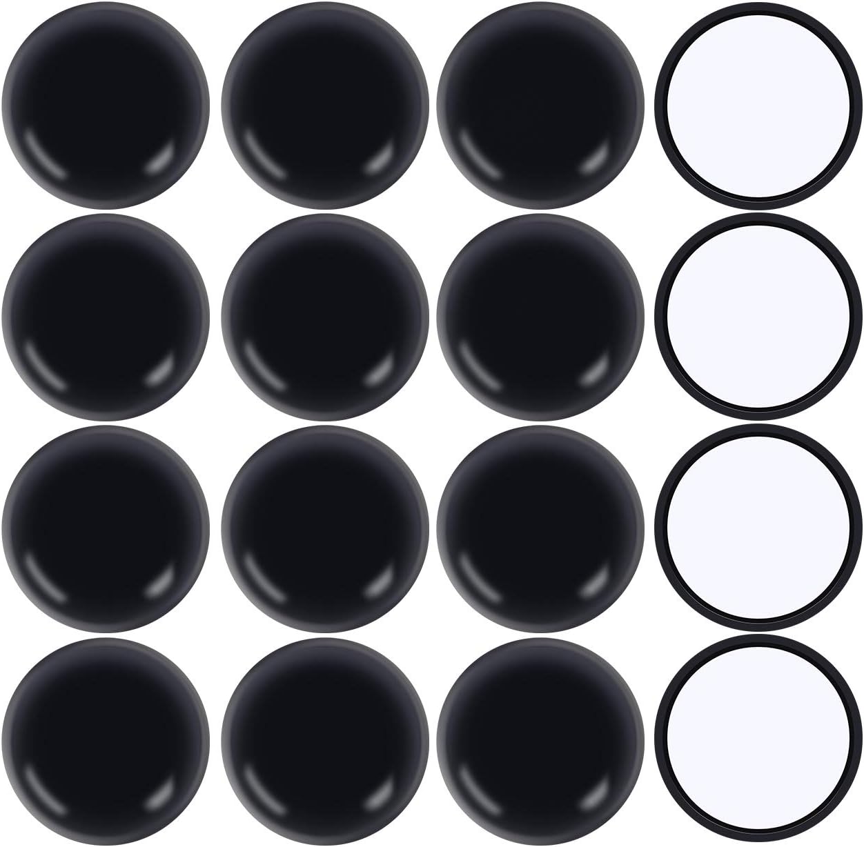 Ezprotekt 16 Pack Self-Stick Furniture Chair Leg Sliders for Carpet, 2-1/8" Self-Adhesive Round Furniture Movers Sliders, Carpet Chairs Furniture Glides, Carpet Moving Sliders Easily Move (Beige)