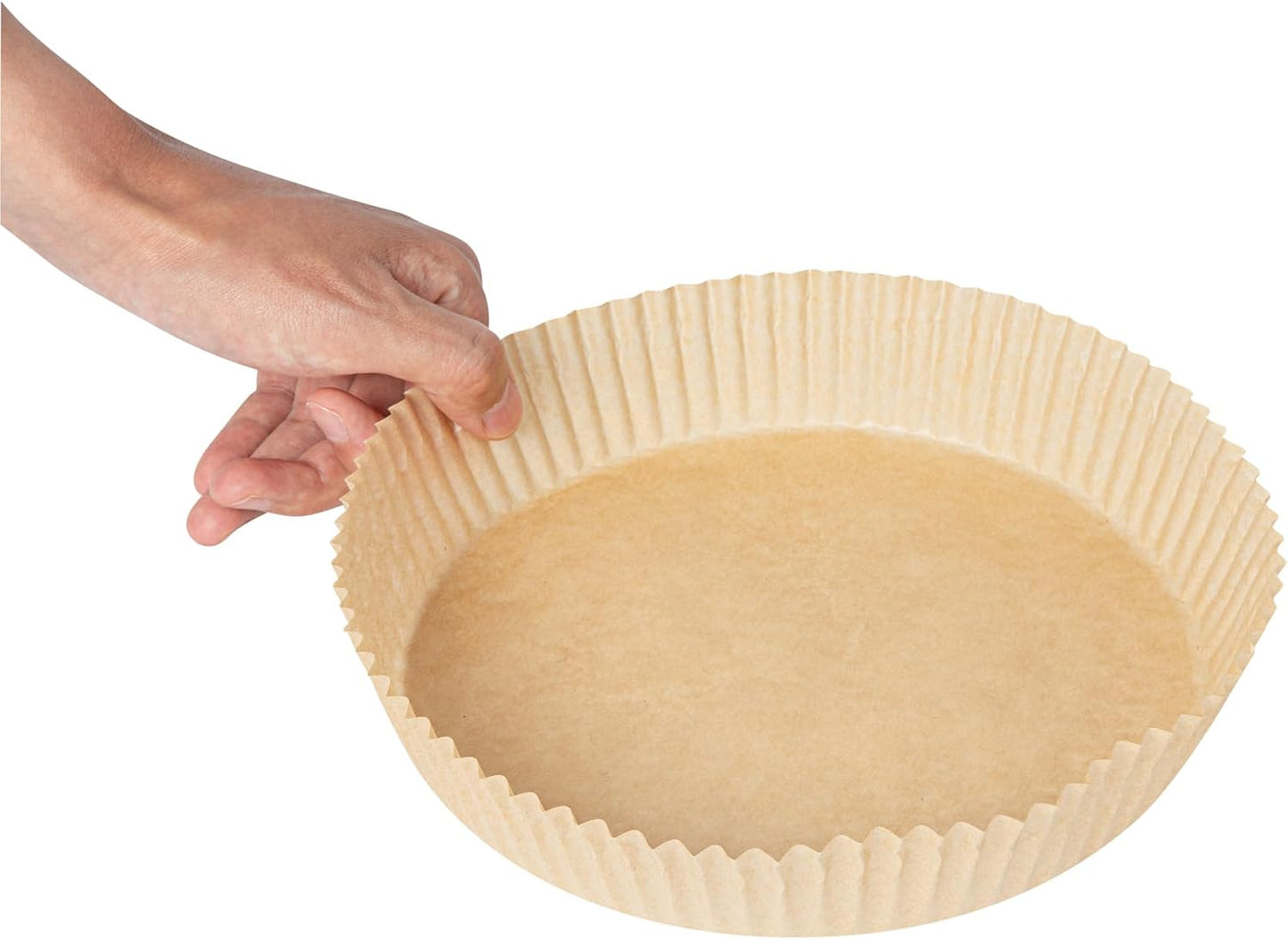 Restaurantware-Pastry Tek 8.1 x 5.5 x 1.8 Inch Air Fryer Liners, 100 Rectangle Air Fryer Baskets - No-Stick Silicone Coating, Unbleached, Food-Grade Paper Liners, For Steamer, Microwave, Oven