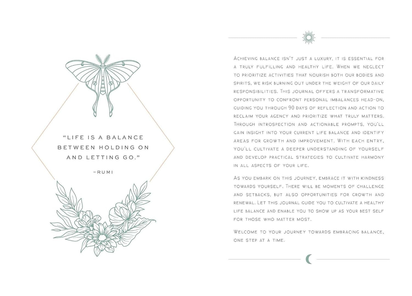 Balance: A Day and Night Reflection Journal (90 Days) (Inner World)