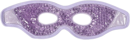 Cold Cooling Eye Mask Hot Cold Compress Eye Mask, Easy to Use,with Eye Holes, Reusable Gel Bead Eye Mask for Eye Bags,Relax,Women, Violet