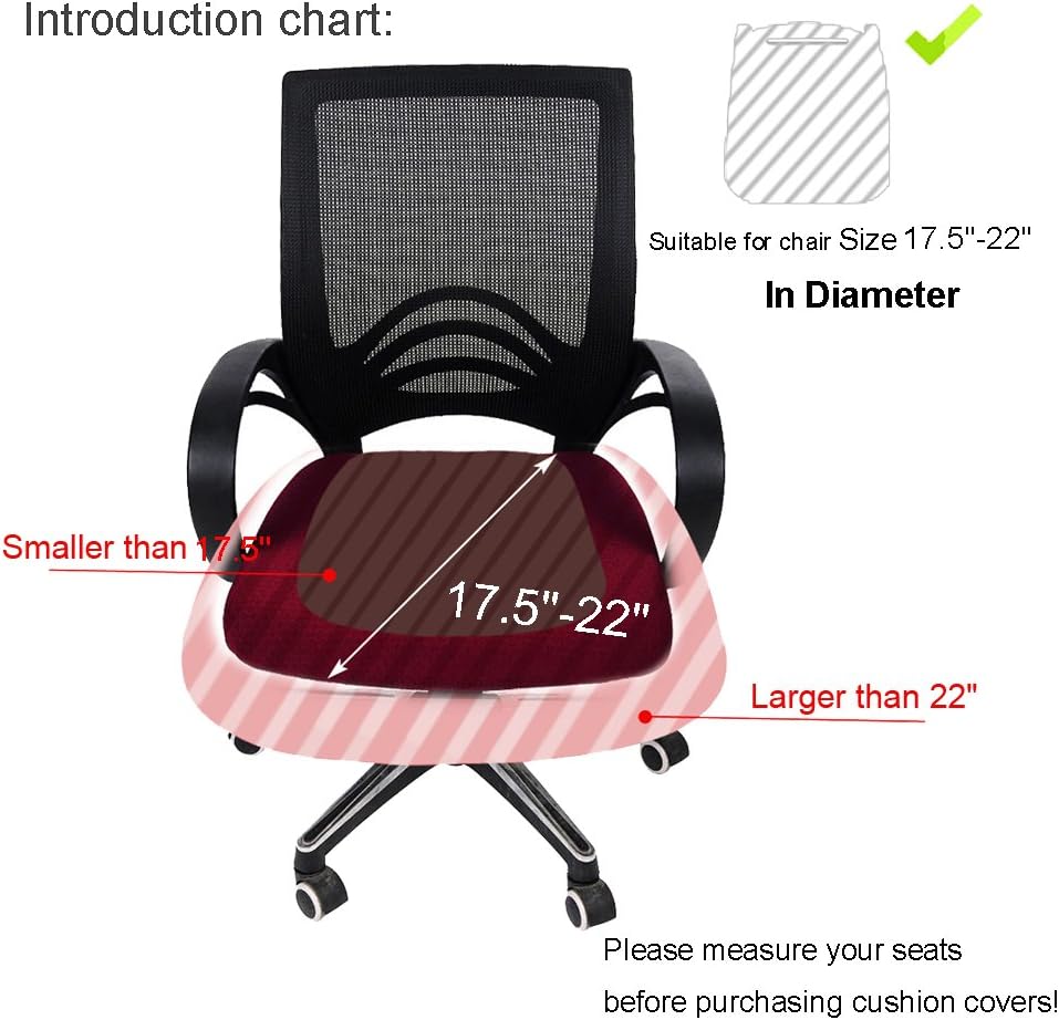 Smiry Office Computer Chair Armrest Covers, 2PCs Anti-dust Arm Rest Pad | Removable Washable Desk Chair Arm Pad Covers, Grey
