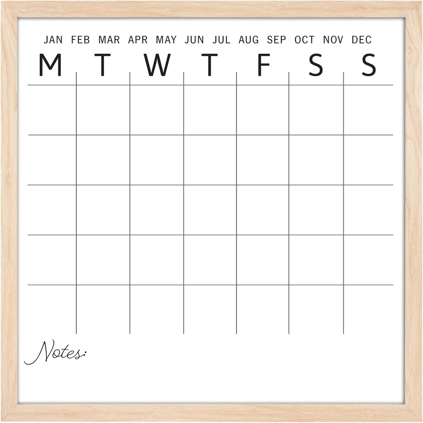 MCS Dry Erase Weekly Meal Planner Black Framed Calander Whiteboard, 11x24 | Dry Erase Weekly Meal Planner Black Framed Calander Whiteboard Frame, 11x24 Inch