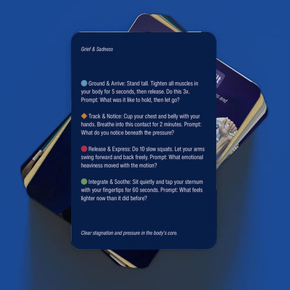 Somatic Therapy Cards with 60 Highly Effective Somatic Exercises for Daily Regulation and Stress Relief Evidence Informed Somatic Therapy to Calm the Nervous System and Reconnect with Your Body