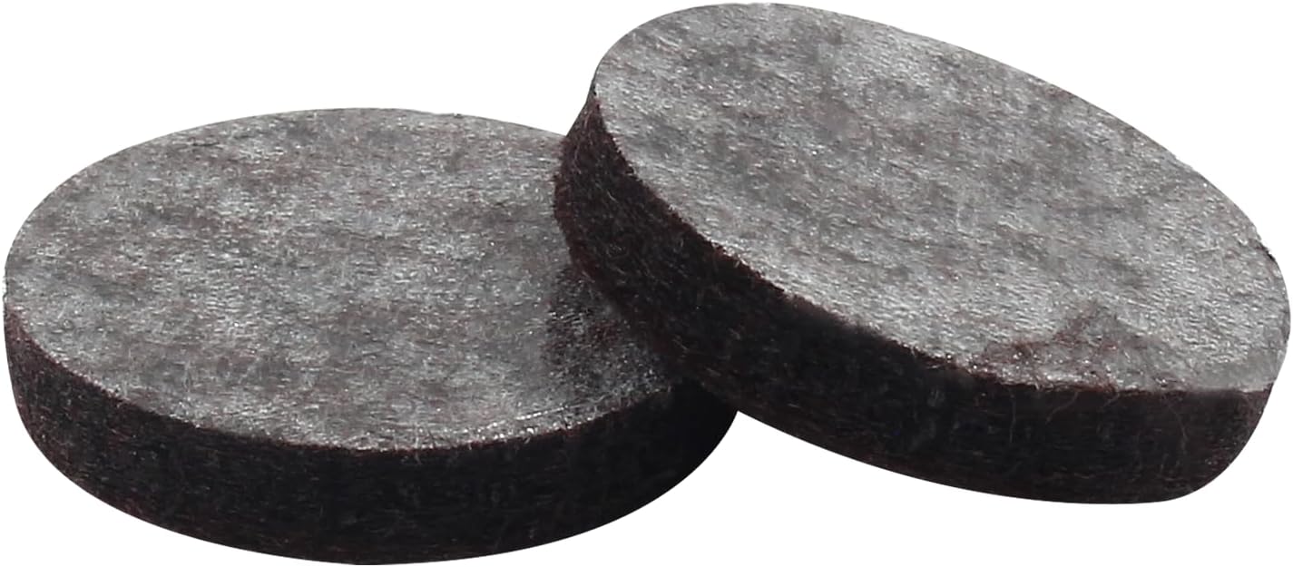 48 Pcs 1-1/2"/38mm Felt Furniture Pads Brown Round | Self Adhesive, 5mm Thick, Anti Scratch Floor Protectors, For Furniture Feet Chair Legs