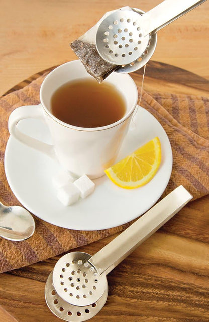 Fox Run Tea Bag Squeezer, 1.75 x 0.75 x 5.25 inches, Metallic