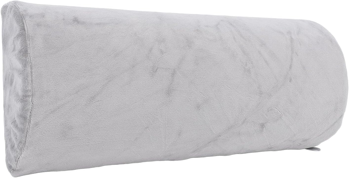 Jiawu Half Moon Waist Pillow Memory Foam Lumbar Support Cushion for Lower Back Pain Relief, Ergonomic Pillow for Head, Feet, Knees, Hip & Leg Support While Sleeping or Sitting