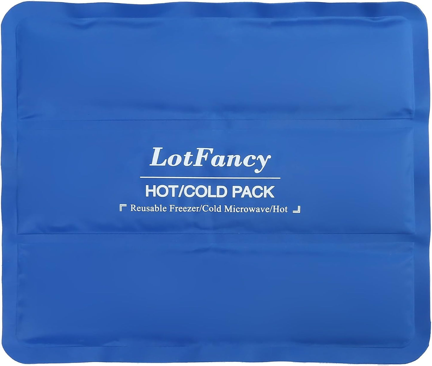 LotFancy Gel Ice Packs, 2pc Reusable Hot Cold Pack for Therapy, Heating Cooling Gel Pad, Pain Relief for Face, Head, TMJ, Wisdom Teeth, Oral Facial Surgery, Sport Injuries, Migraine, Muscle Joint