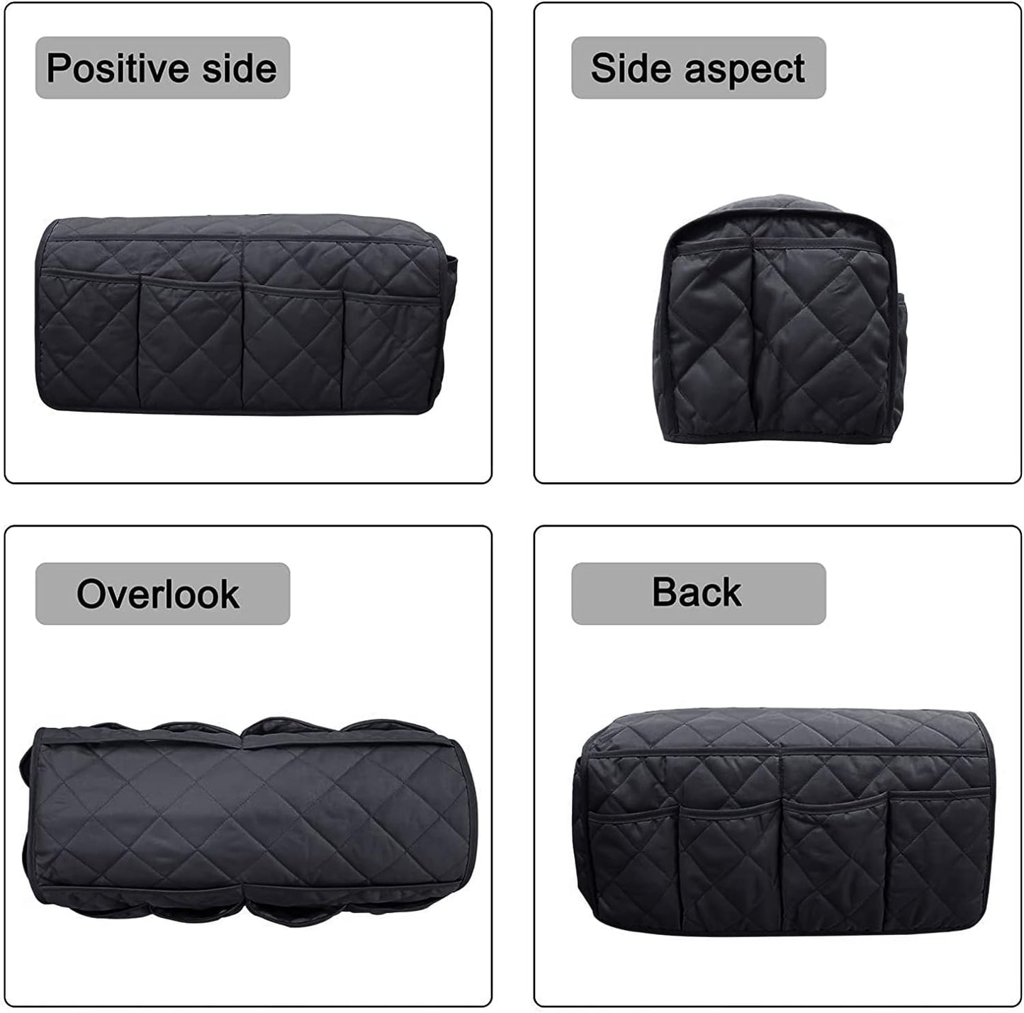 Armchair Caddy for Recliner - Sofa Armrest Organizer with 14 Pockets | Waterproof Remote Control Holder for Recliner, Non-Slip Chair Arm Storage for TV Remote, Phone, Books, Magazine, iPad