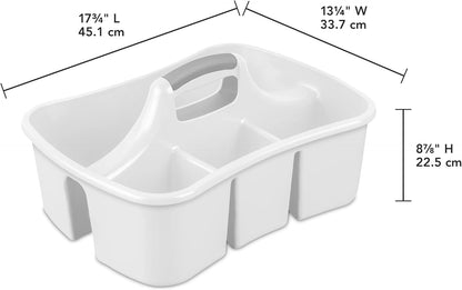 Caddy, Easy Carry, Handy Plastic Utility Storage, White