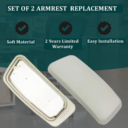 Chair Armrest Replacement, Arm Pad Caps Replacement for Haworth Zody Office Chair 1 Pair (Black)
