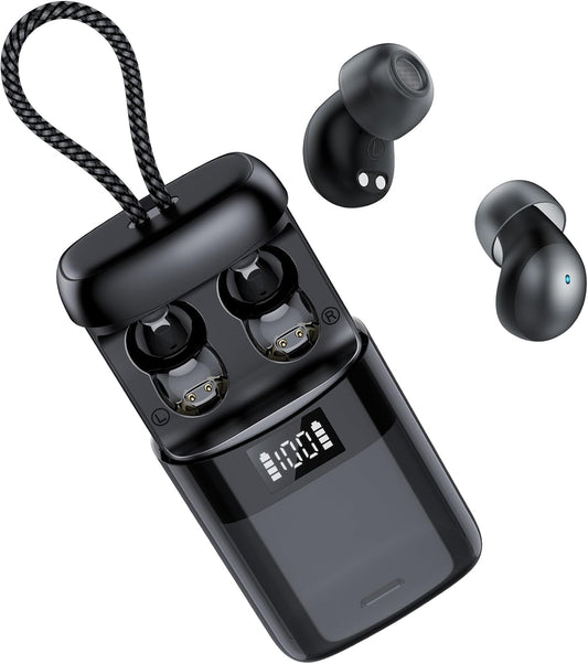 Sleep Earbuds Bluetooth 6.0 in Ear, 2026 New Mini Sleep Headphones with Sleep Monitor and APP, Sleepbuds for Side Sleepers, 48H Playtime Sleep Earphones with Personal Alarm/Small Earplugs, Black