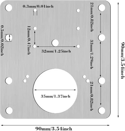 12 Pack Cabinet Hinge Repair Plate Kit, Stainless Steel Cabinet Door Repair Plates with Screws, Fix Loose Hinges & Stripped Screw Holes, Heavy Duty Hinge Reinforcement Brackets for Kitchen Cabinets