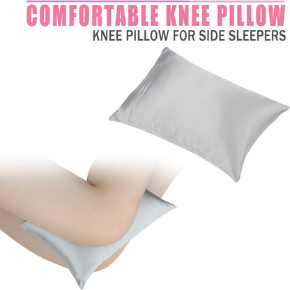 Comfortable Padding Knee Pillow for Side Sleepers Leg Support Pillows Hip Replacement Back Pain Relief Pressure off After Surgery between Thighs Joints Side Sleeping Men Women, Painting Flower