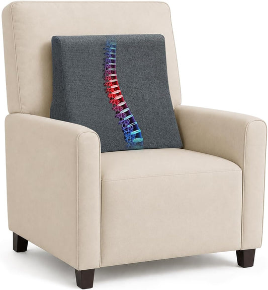 Vekkia Lumbar Support Pillow for Sofa(Gray)